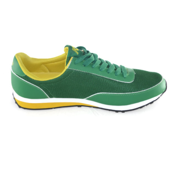 Мужские кроссовки Kroker's 13SL140 зелено-желтые