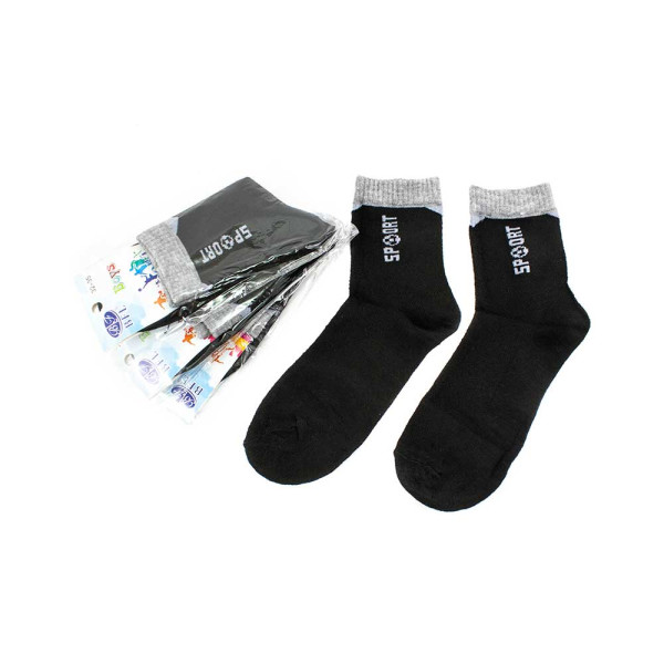 Шкарпетки дитячі BFL WC245W-1 чорно-сер 32-35