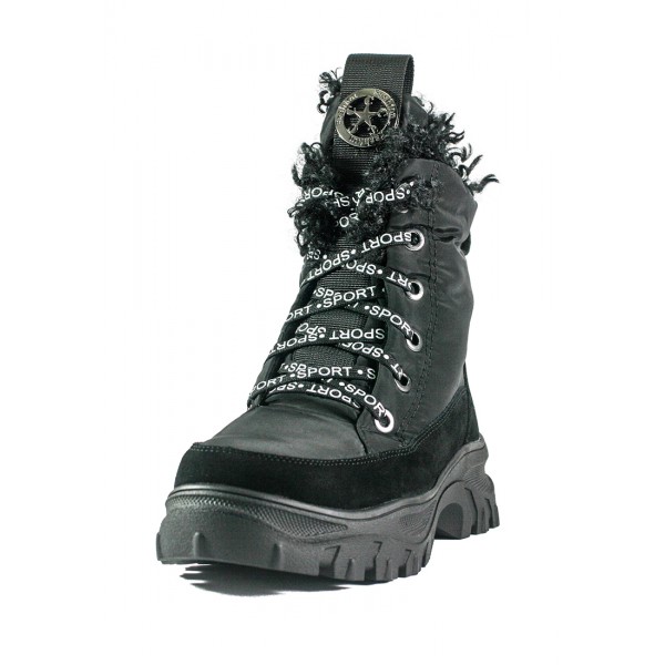 Ботинки зимние женские Lonza 3951-Z939 черные