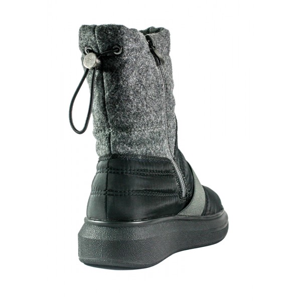 Ботинки зимние женские Lonza 978053-Z949 серо-черные