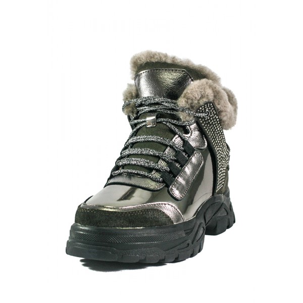 Ботинки зимние женские Selliveno A20-18008YM-198 серебряные