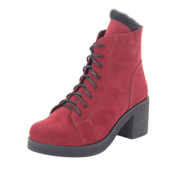 Ботинки женские Milanti MS 22456 красный