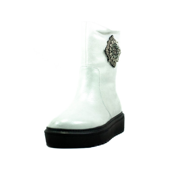 Ботинки зимние женские Fabio Monelli L2026-D15-B48-JZ белые