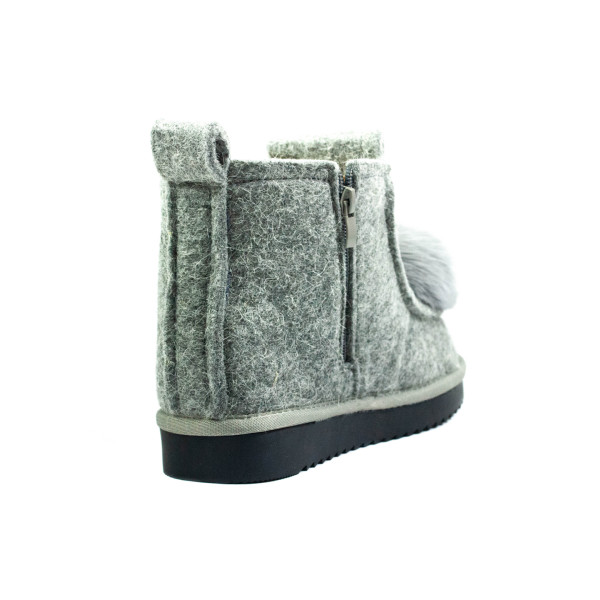 Ботинки зимние женские Lonza E033-1 серые