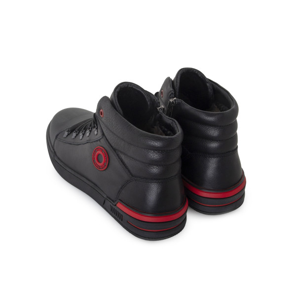 Ботинки мужские Konors MS 24385 черный, красный