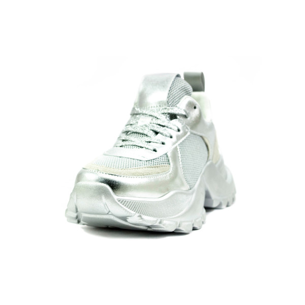 Кросівки демісезон жіночі Allshoes срібний 25718